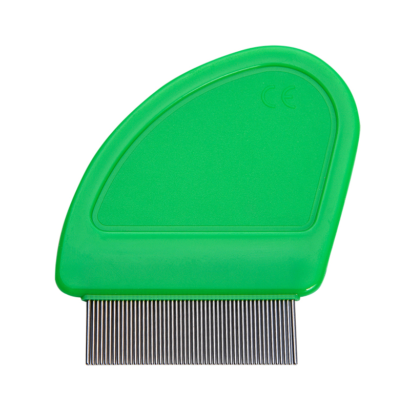 Manico comodo pettine per pidocchi a denti fini